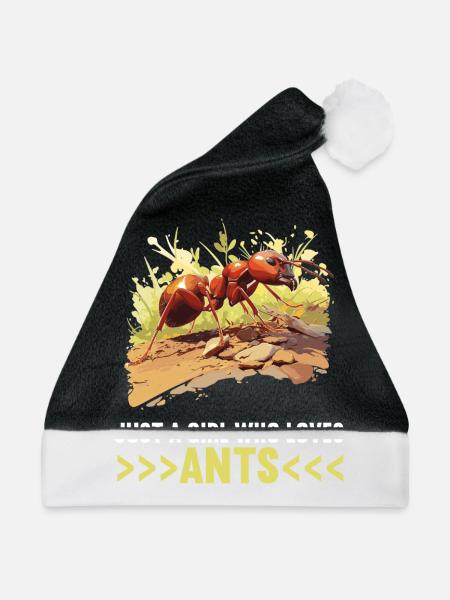 Ant Ameisen Ameise - Weihnachtsmütze - Schwarz/Weiß