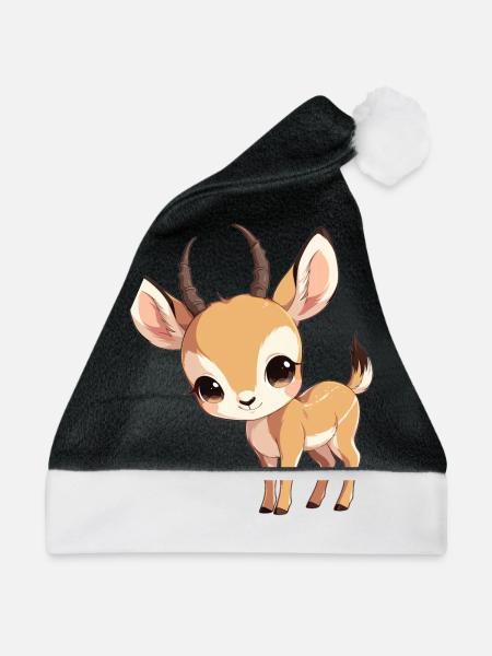 Antelope Antilopen Antilope - Weihnachtsmütze - Schwarz/Weiß