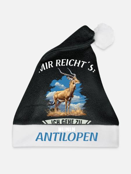 Antelope Antilopen Antilope - Weihnachtsmütze - Schwarz/Weiß