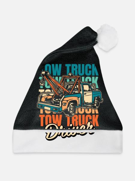 Abschleppdienst Abschlepper - Weihnachtsmütze - Schwarz/Weiß