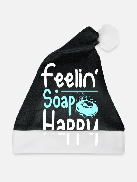 Soap making Feelin soap happy - Weihnachtsmütze - Schwarz/Weiß