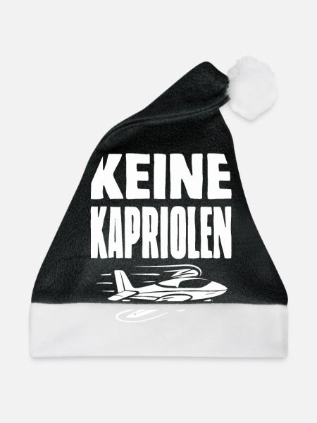 Keine Kapriolen - Nicht so tief Rüdiger - Weihnachtsmütze - Schwarz/Weiß