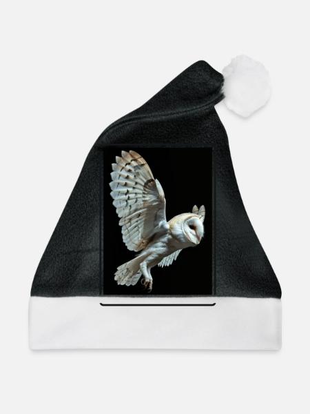 Barn Owl Schleiereulen Schleiereule - Weihnachtsmütze - Schwarz/Weiß