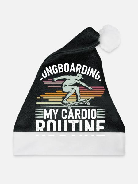 Skater Life: Downhill Longboarding Und Street - Weihnachtsmütze - Schwarz/Weiß - Vorne