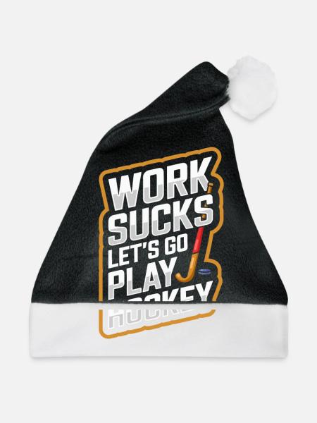 Feldhockey - Weihnachtsmütze - Schwarz/Weiß