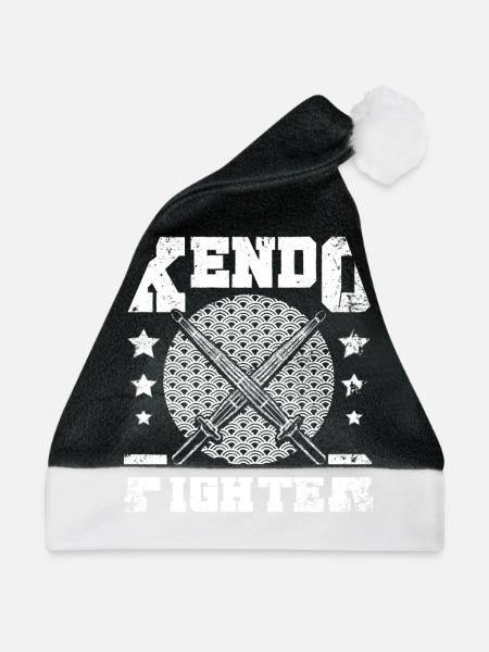 Kendo Fighter - Weihnachtsmütze - Schwarz/Weiß