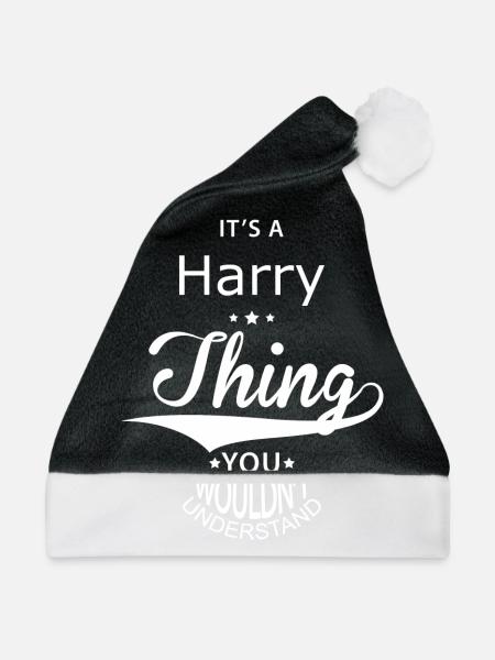 Harry - Weihnachtsmütze - Schwarz/Weiß
