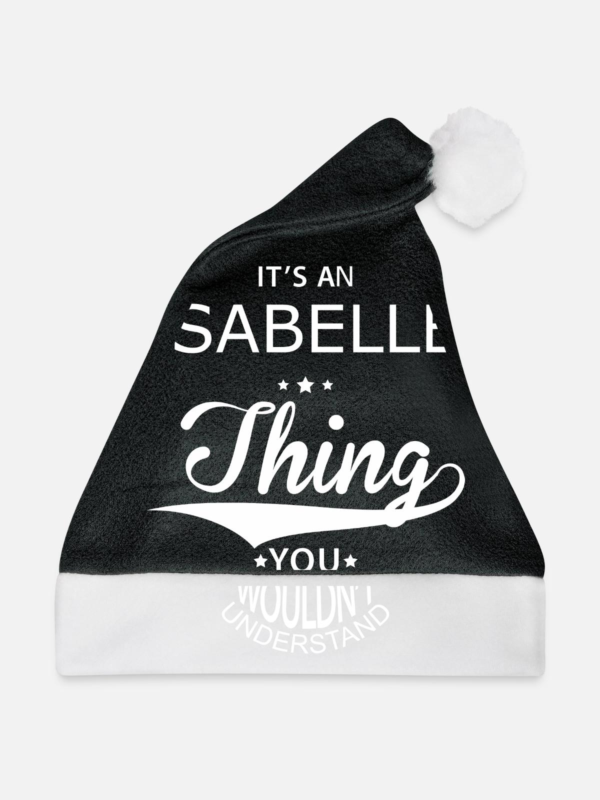 Isabelle - Weihnachtsmütze - Schwarz/Weiß - Vorne