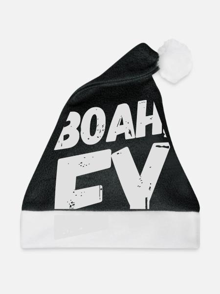 Boah, Ey Spruch - Weihnachtsmütze - Schwarz/Weiß