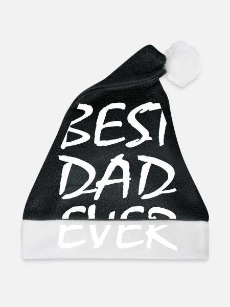 Bester vater - Weihnachtsmütze - Schwarz/Weiß - Vorne