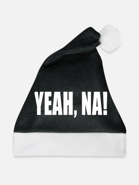 YEAH NAH! - Weihnachtsmütze - Schwarz/Weiß