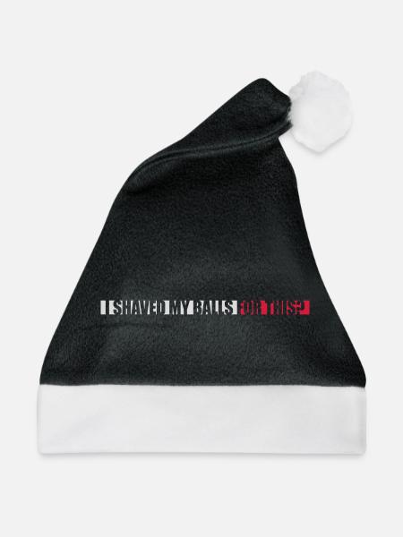 I shaved my balls - Weihnachtsmütze - Schwarz/Weiß