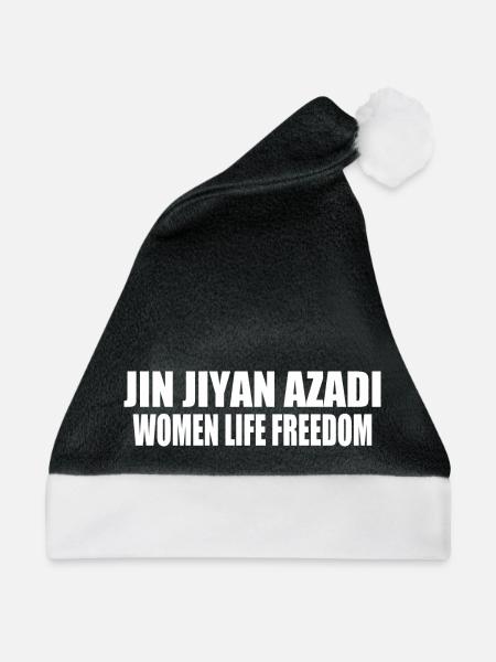 Women life freedom jin jiyan azadi - Weihnachtsmütze - Schwarz/Weiß