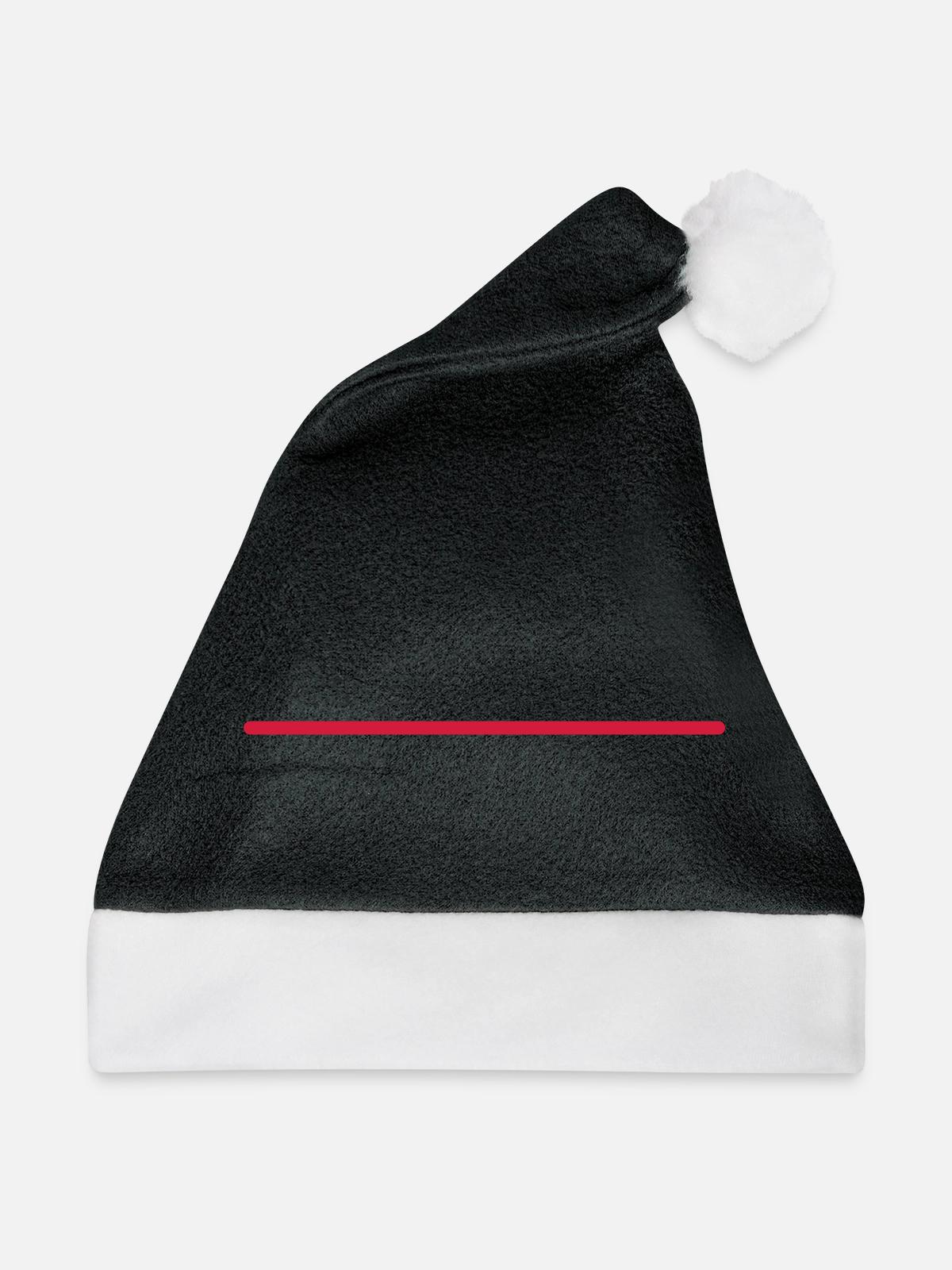 strich - Weihnachtsmütze - Schwarz/Weiß - Vorne