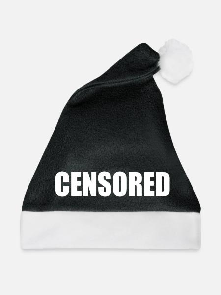censored - Weihnachtsmütze - Schwarz/Weiß