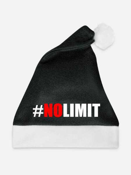No limit - Weihnachtsmütze - Schwarz/Weiß - Vorne
