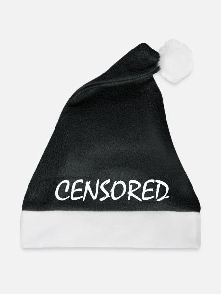 censored - Weihnachtsmütze - Schwarz/Weiß