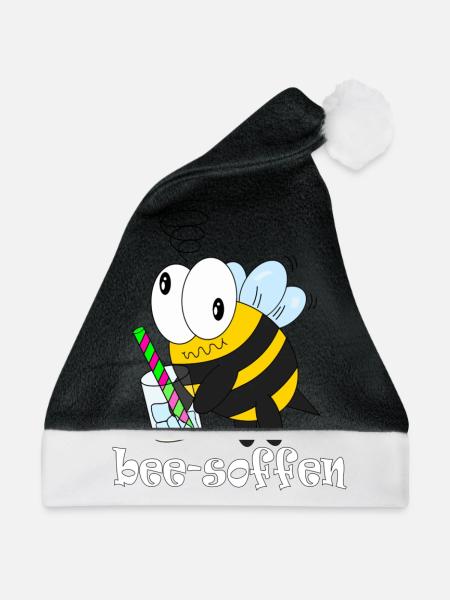 bee soffen - Weihnachtsmütze - Schwarz/Weiß