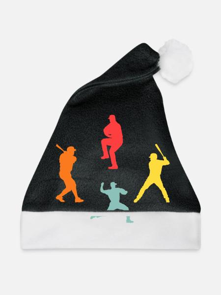 Baseballspieler Evolution Baseball - Weihnachtsmütze - Schwarz/Weiß