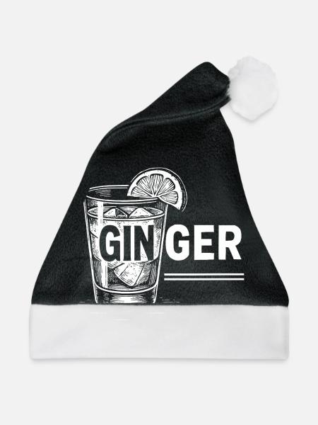 Ginger: Perfekte Geschenkidee für Rothaarige! - Weihnachtsmütze - Schwarz/Weiß