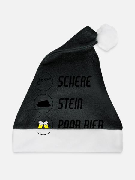 / schnick schnack schnuck - Weihnachtsmütze - Schwarz/Weiß