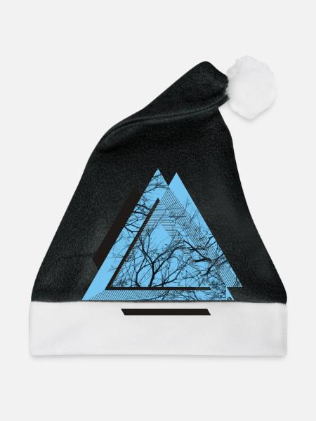 AD Triangle Black - Weihnachtsmütze - Schwarz/Weiß