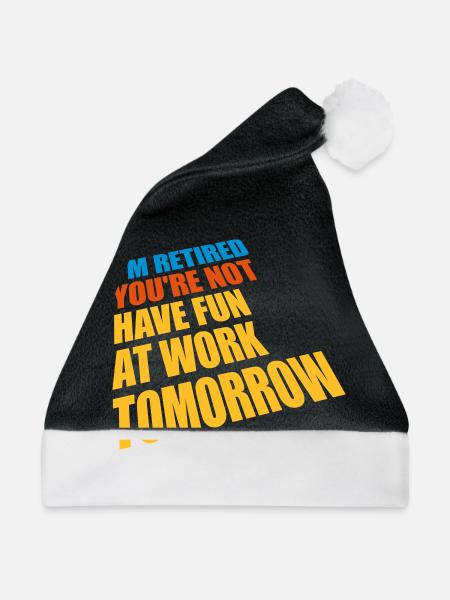 have fun at work - Weihnachtsmütze - Schwarz/Weiß