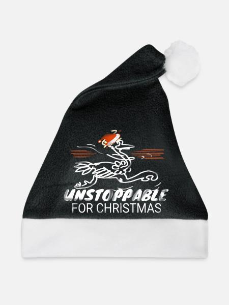 Weihnachtsbote - Weihnachtsmütze - Schwarz/Weiß