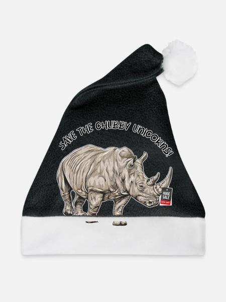 Animal Rights // Nashorn - Weihnachtsmütze - Schwarz/Weiß