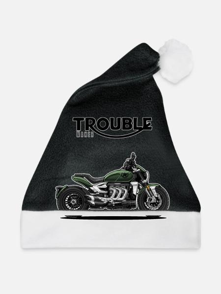 Cruiser // Custom // Motorrad - Weihnachtsmütze - Schwarz/Weiß