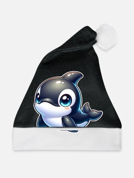 Orca - Weihnachtsmütze - Schwarz/Weiß