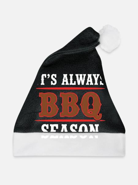 BBQ BBQ - Weihnachtsmütze - Schwarz/Weiß - Vorne
