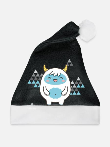 Kawaii Jeti 2 - Weihnachtsmütze - Schwarz/Weiß