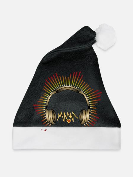 Kopfhörer - Weihnachtsmütze - Schwarz/Weiß