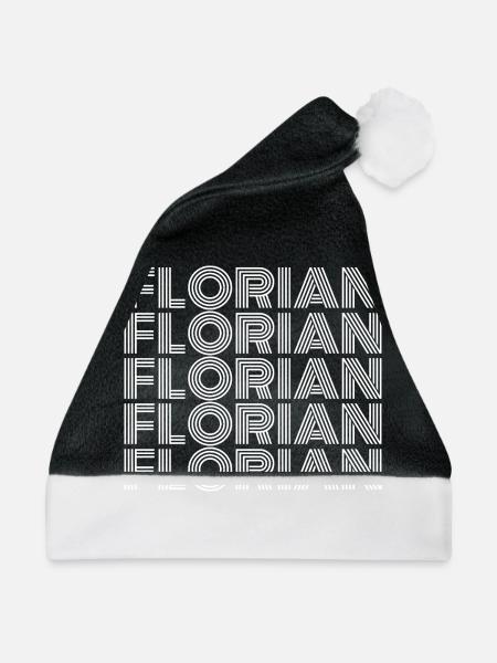 Florian - Weihnachtsmütze - Schwarz/Weiß - Vorne