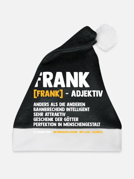 Frank - Weihnachtsmütze - Schwarz/Weiß