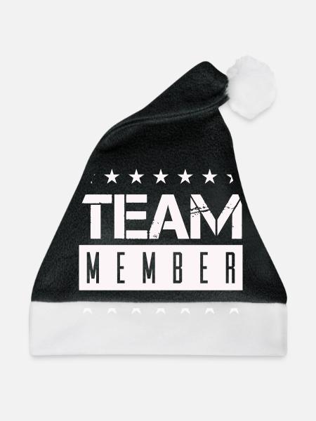 team member - Weihnachtsmütze - Schwarz/Weiß
