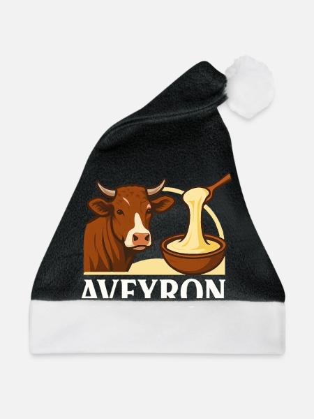 Aveyron 12 Okzitanien - Weihnachtsmütze - Schwarz/Weiß