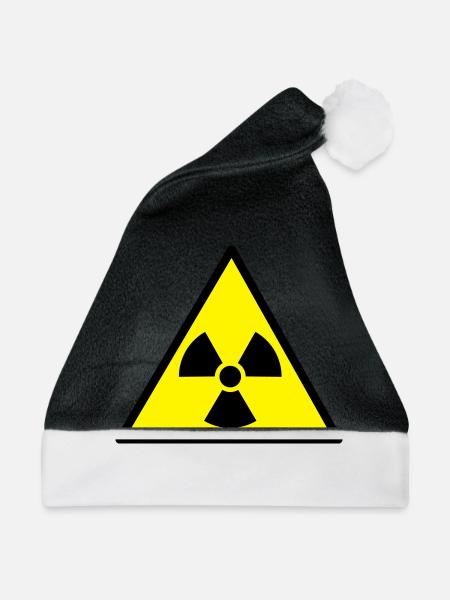 Radioaktiv - Weihnachtsmütze - Schwarz/Weiß