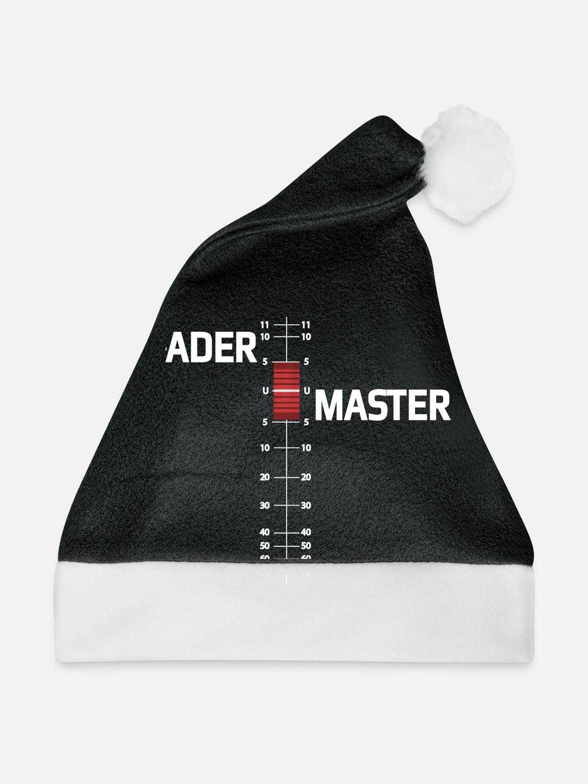 FADER MASTER - Weihnachtsmütze - Schwarz/Weiß - Vorne