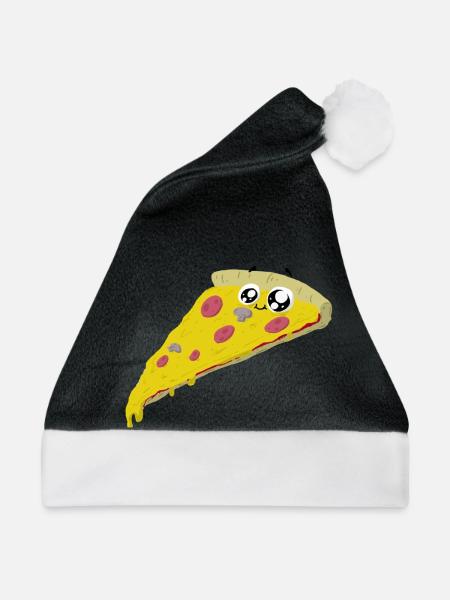 friendly Pizza - Weihnachtsmütze - Schwarz/Weiß