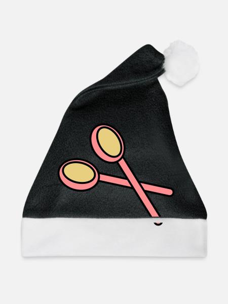 holzloeffel2 - Weihnachtsmütze - Schwarz/Weiß