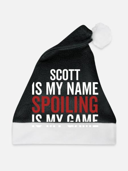 Scott ist mein Name Verderben ist mein Spiel - Weihnachtsmütze - Schwarz/Weiß - Vorne