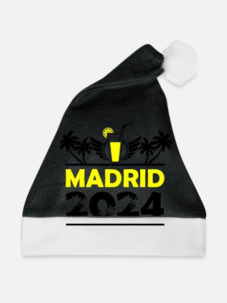 Madrid 2024 - Weihnachtsmütze - Schwarz/Weiß
