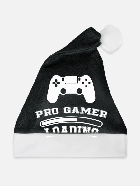 Pro Gamer Loading - Weihnachtsmütze - Schwarz/Weiß