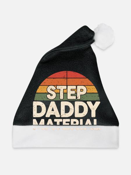 Step Daddy Material 18 - Weihnachtsmütze - Schwarz/Weiß