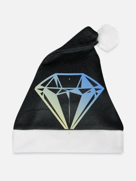 Diamant Juwel - Weihnachtsmütze - Schwarz/Weiß - Vorne