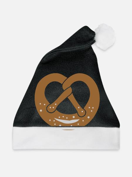 brezel_2col - Weihnachtsmütze - Schwarz/Weiß