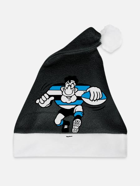 00rugby - Weihnachtsmütze - Schwarz/Weiß