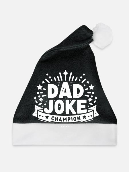 Papa Witz Champion - Weihnachtsmütze - Schwarz/Weiß